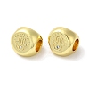 Rack Plating Brass Micro Pave Cubic Zirconia European Beads KK-F854-02G-04-2