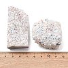 Electroplated Natural Druzy Quartz Crystal Cluster Ornaments RABO-PW0001-179A-6