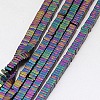 Electroplate Non-magnetic Synthetic Hematite Heishi Beads Strands G-J171B-4x4mm-M-2