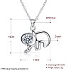 Trendy 925 Sterling Silver Pendant Necklaces NJEW-BB22364-7