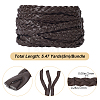 Flat PU Leather Braided Cord OCOR-WH0086-87A-04-2
