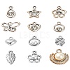 12 Styles ABS Plastic & CCB Plastic Pendants KY-YW0001-67-1