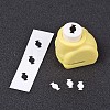 Random Single Color or Random Mixed Color Mini Plastic Craft Paper Punch Sets for Scrapbooking & Paper Crafts LS-AJEW-L051-04-3