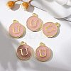 Golden Plated Alloy Enamel Charms ENAM-S118-07U-5