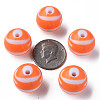 Opaque Striped Acrylic Beads MACR-S373-27C-04-4