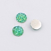 Druzy Resin Cabochons RESI-WH0026-03A-02-1