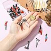 30Pcs 15 Styles Opaque Acrylic Pendants Sets OACR-CJ0002-52-4