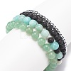 4Pcs 4 Style Natural Green Aventurine & Lava Rock & Synthetic Hematite Stretch Bracelets Set BJEW-JB08481-6