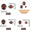 100Pcs 1-Hole Plastic Buttons BUTT-CA0001-05B-2