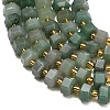 Natural Green Aventurine Beads Strands GG-CBAACA3-A02-01-3