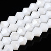 Opaque Solid Color Electroplate Glass Beads Strands LS-EGLA-A039-P6mm-A15-1
