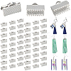280Pcs Iron Ribbon Crimp Ends IFIN-CP0002-97G-1