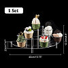 3-Tier Acrylic Semicircle Dessert Display Risers ODIS-WH0329-45-2