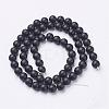 Natural Black Agate Beads Strands G-D543-6mm-3