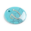 Synthetic Turquoise Charms G-L561-001U-2