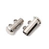 304 Stainless Steel Slide Lock Clasps STAS-F350-01A-P-2