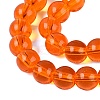 Transparent Glass Beads Strands GLAA-T032-T6mm-25-4