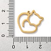 304 Stainless Steel Pendants STAS-S149-01G-3