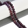 Natural Gemstone Ruby Round Beads Strands G-O017-7mm-06-2