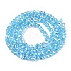 Electroplate Glass Beads Strands EGLA-A044-T2mm-B08-3