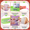 DIY Cattle & Flower Pattern Coaster Diamond Painting Kits DIY-TAC0016-53-6