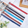Gorgecraft 7Pcs 7 Colors Cowhide Leather Adjustable Add-A-Bag Luggage Straps AJEW-GF0008-12-6