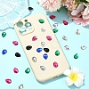 180Pcs 6 Colors Acrylic Rhinestone Flat Back Cabochons GACR-YW0001-04-5