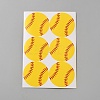 Baseball Kraft Paper Label Stickers DIY-WH0308-755-1