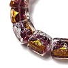 Handmade Gold Foil and Silver Foil Lampwork Beads FOIL-C001-01C-04-3