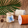 Craftdady 2Rolls 2 Colors Earthy Colored Jute Cord OCOR-CD0001-06-7
