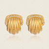 304 Stainless Steel Stripe Stud Earrings MQ5598-1-2