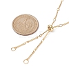 Brass Bar Link Chain Necklace Making AJEW-JB01188-01-3