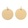 Ion Plating(IP) 304 Stainless Steel Pendants X-STAS-I311-32F-G-1