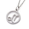 Non-Tarnish 304 Stainless Steel Pendant Necklaces NJEW-Z004-01P-3