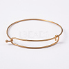 Adjustable Ion Plating(IP) 304 Stainless Steel Expandable Bangle Making LS-BJEW-L604-09G-1
