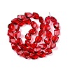 Electroplate Glass Beads Strands X-EGLA-N012-05A-2