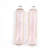 Natural Rose Quartz Pendants X-G-S344-23F-2