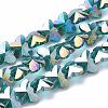 Electroplate Glass Beads EGLA-Q091-14mm-B06-1