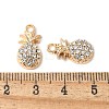 Alloy Crystal Rhinestone Pendants PALLOY-E775-21G-3