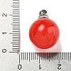 Natural Dyed White Jade Perfume Bottle Pendants G-K338-22P-12-3