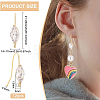 12Pcs Brass Horse Eye Earring Hooks KK-BC0008-75-2