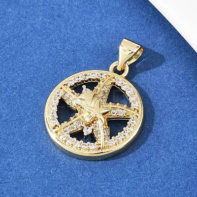 Brass Micro Pave Cubic Zirconia Pendant & Stud Earrings Sets for Women SJEW-F227-01J-G-1
