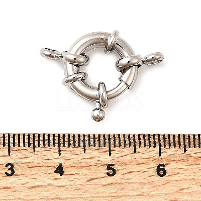 Brass Spring Ring Clasps KK-D407-01P-D-1