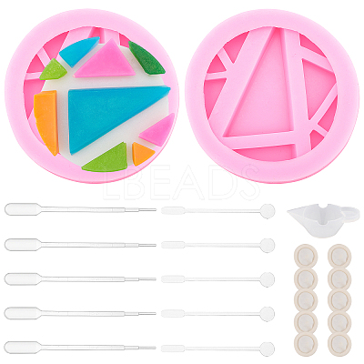 DIY Round Mobile Phone Stand Silicone Molds Kits DIY-OC0003-44-1
