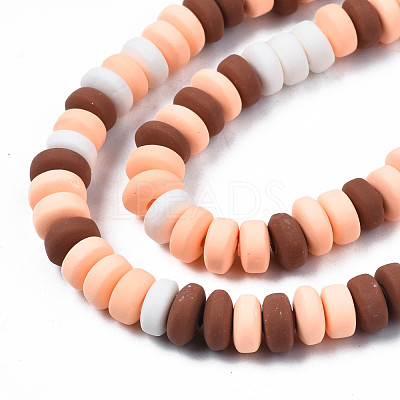 Handmade Polymer Clay Beads Strands CLAY-N008-008S-1