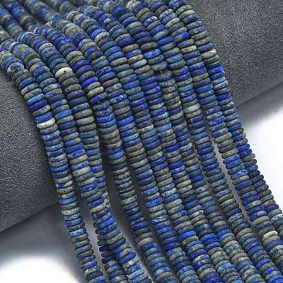 Frosted Natural Lapis Lazuli Beads Strands G-K389-C09-01-1