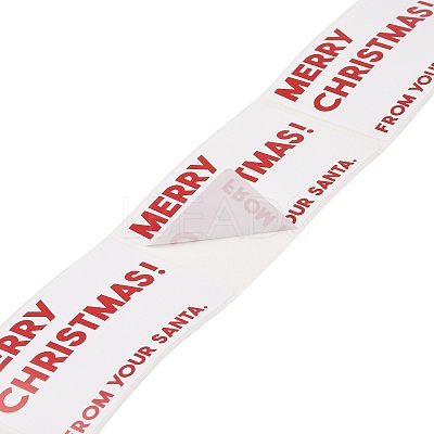 200Pcs Christmas Theme Paper Self-Adhesive Stickers DIY-M070-02E-1