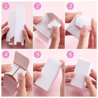 10Pcs Foldable Creative Kraft Paper Box CON-CN0001-26-1