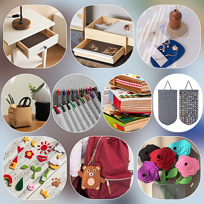 Felt Fabrics DIY-WH0622-182C-1