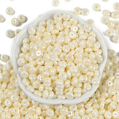 Opaque Colours Luster Glass Seed Beads SEED-P008-01C-05-1